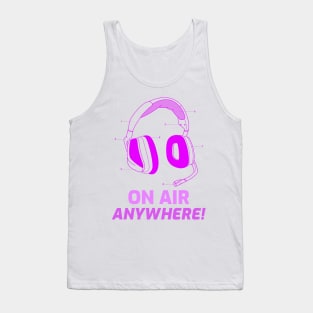 Live streamer on air Tank Top